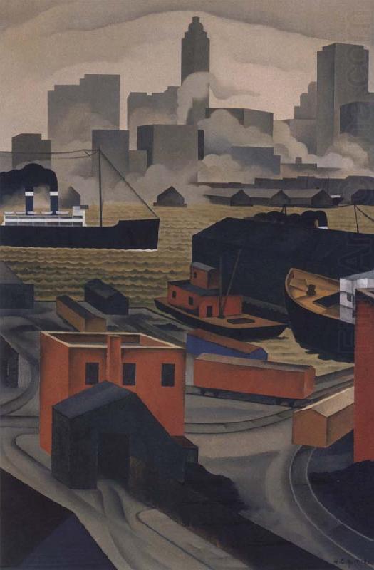 From Brooklyn Heights, George Copeland Ault